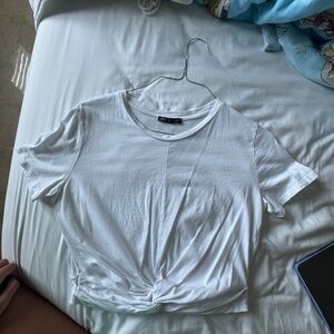 White Knot Front Tee